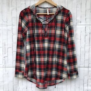 Hooded Flannel Shirt